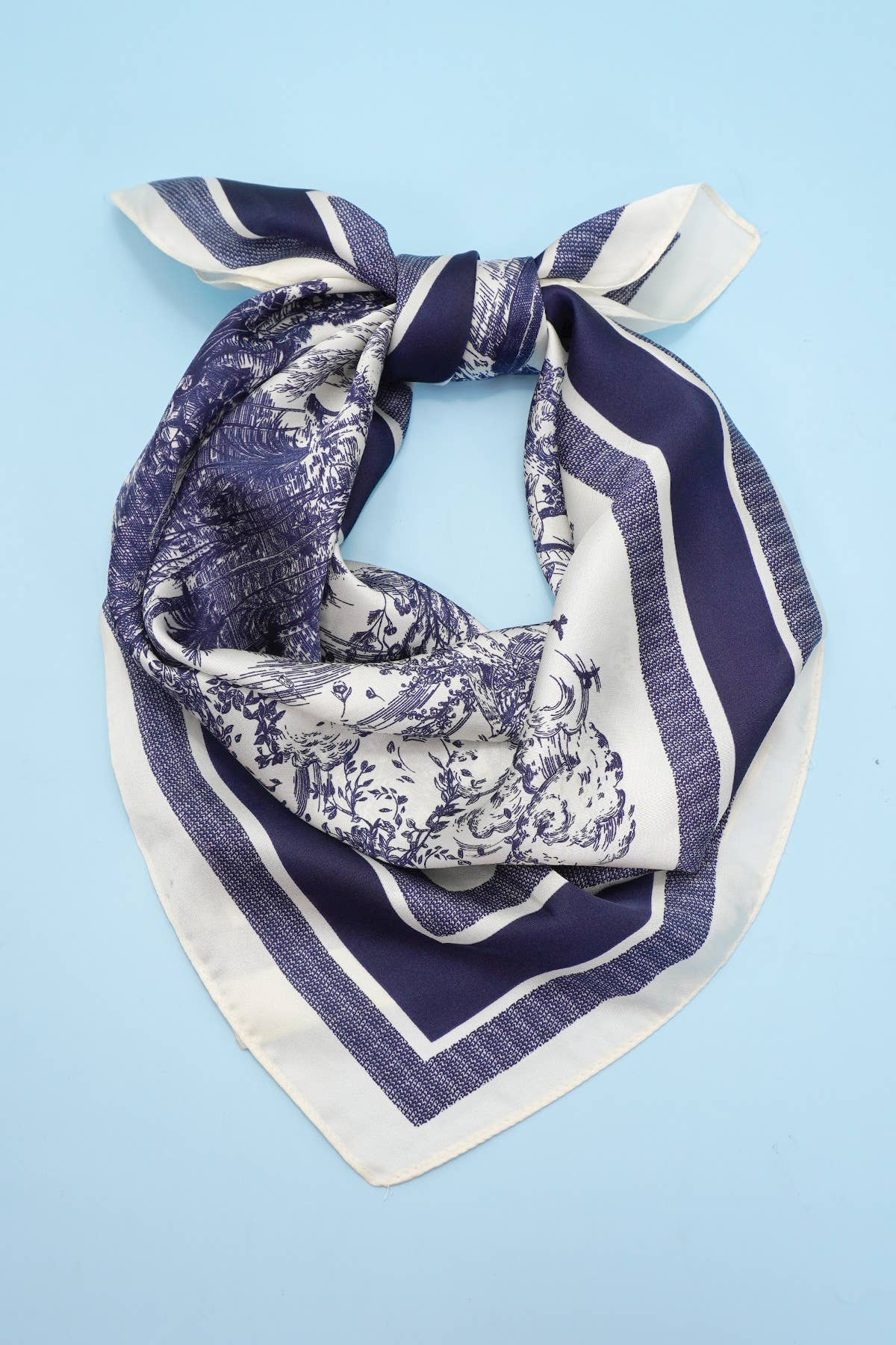 Toile Print Bandana Scarf