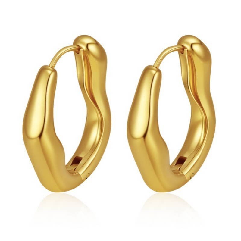 Gold Dipped Warped Hoops