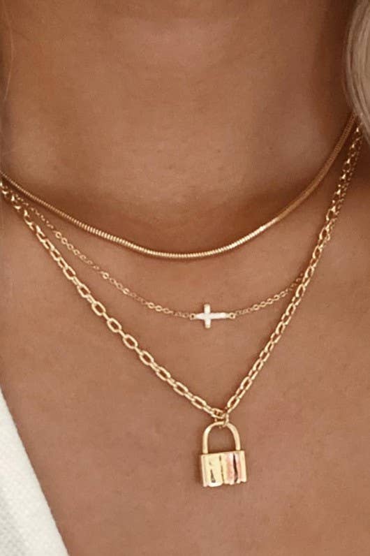 Locked in Love Necklace- WR