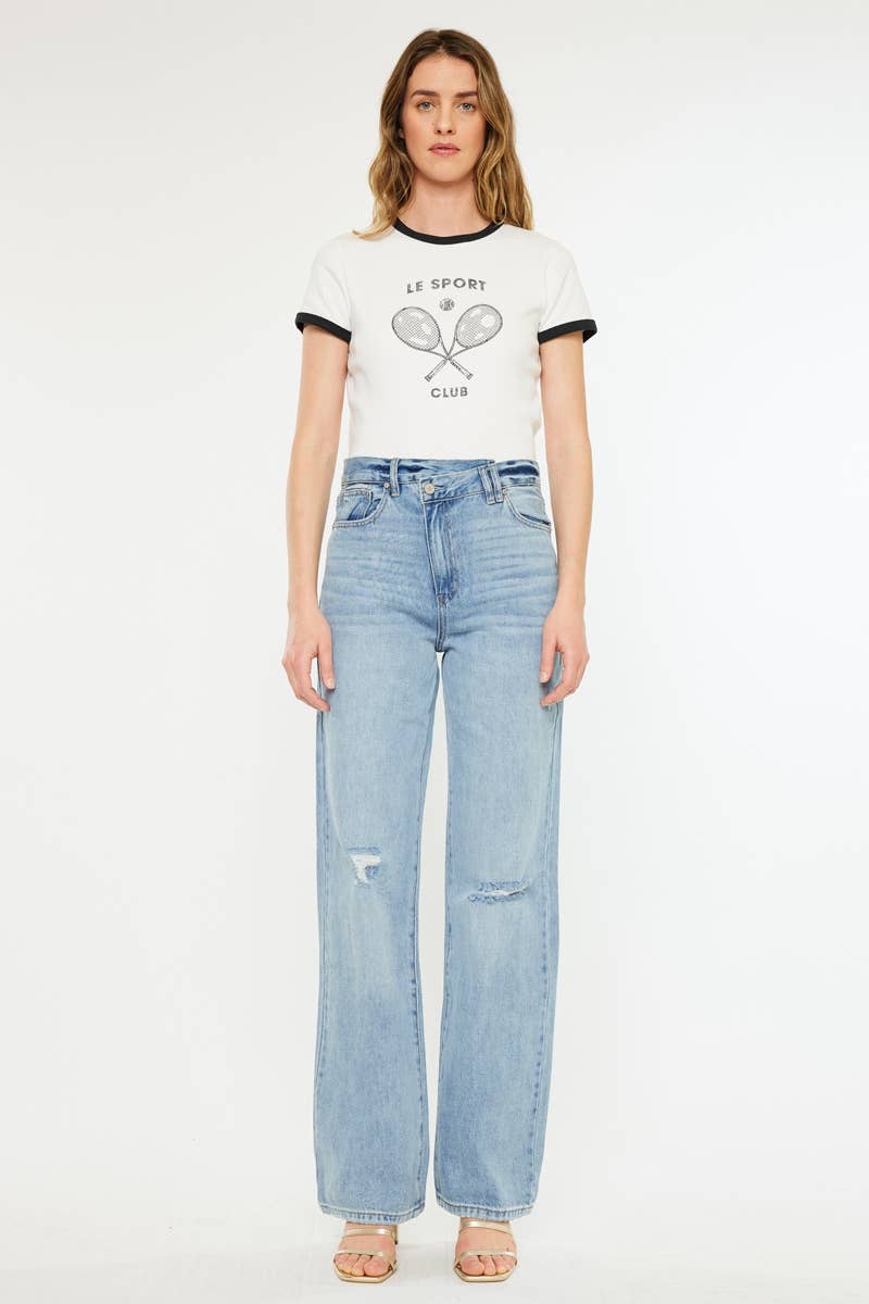 Brooke 90s Wide Leg Straight Jeans