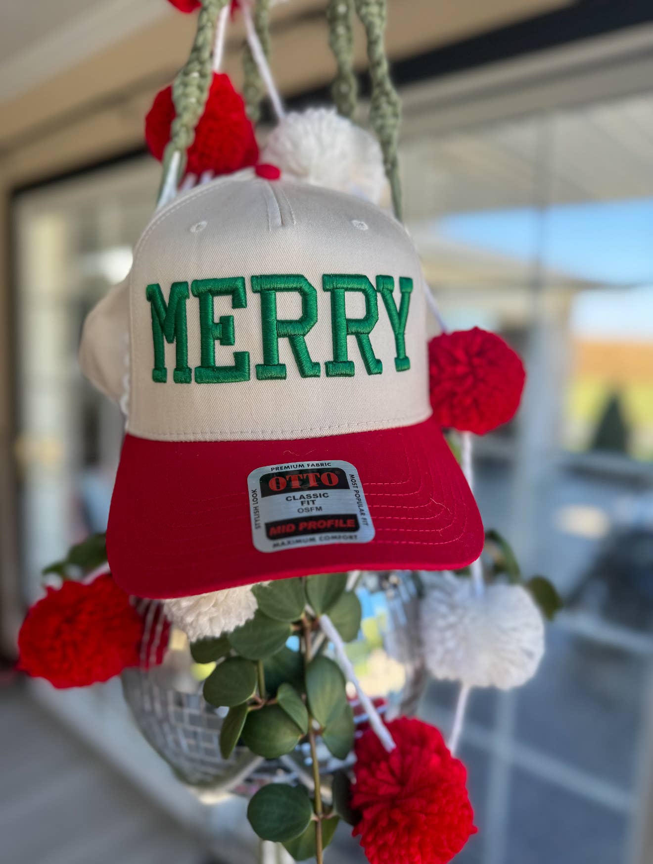 Merry Embroidered Hat