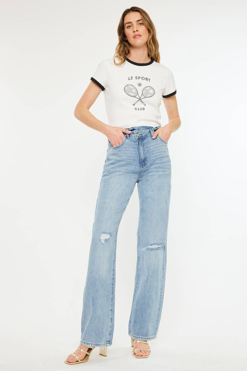 Brooke 90s Wide Leg Straight Jeans