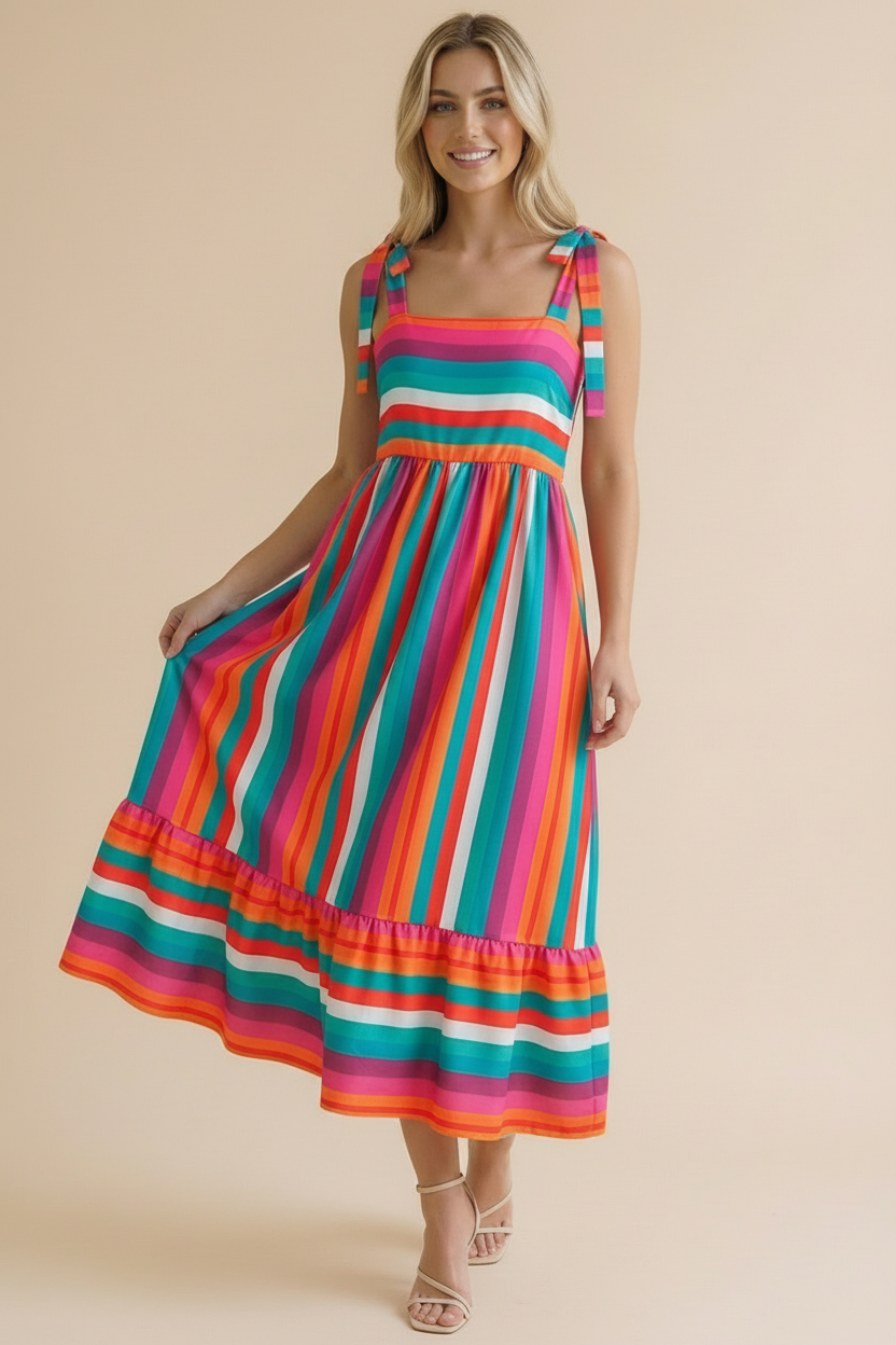 Vibrant Summer Maxi Dress