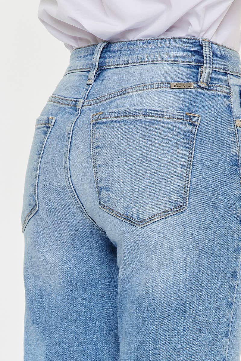 Hannah High Rise Straight Jeans
