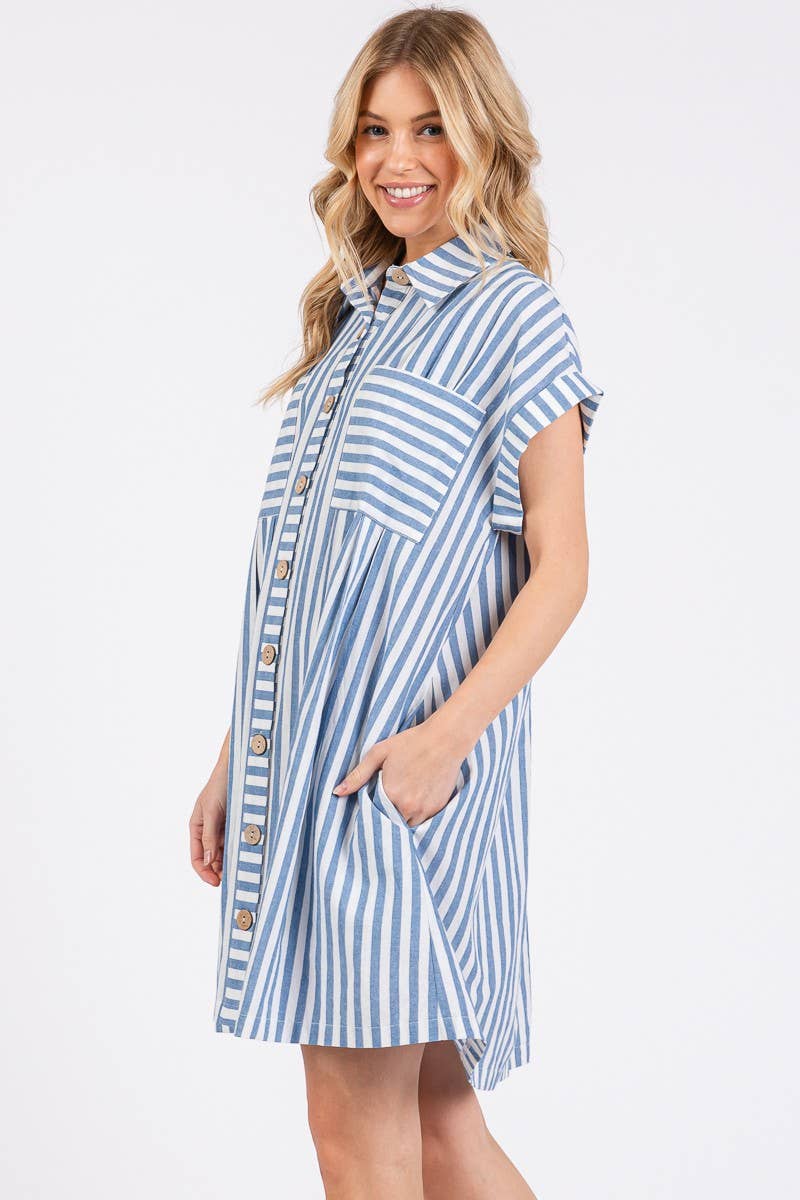 The Bluebell Button-Up Dress