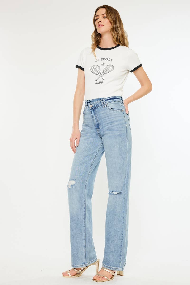 Brooke 90s Wide Leg Straight Jeans