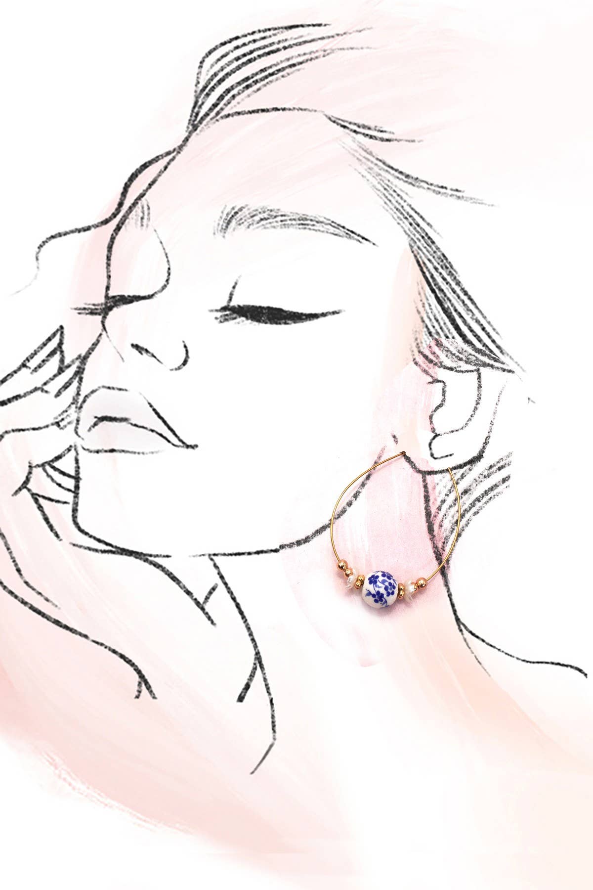 Mallory Earrings- Pink