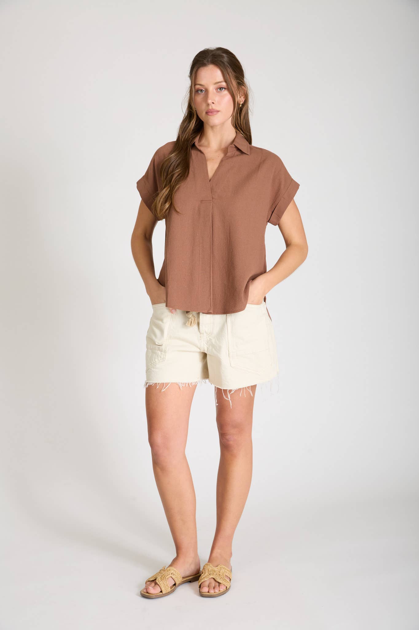 The Kayla Top- Almond