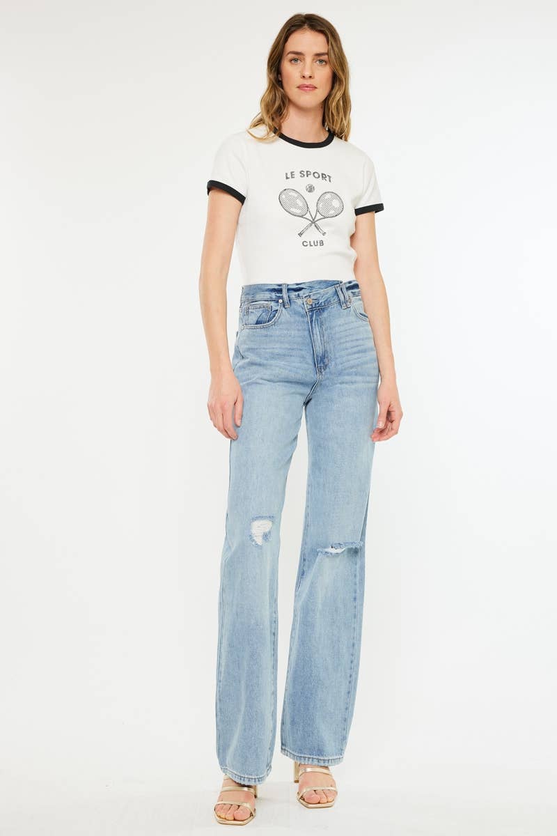 Brooke 90s Wide Leg Straight Jeans