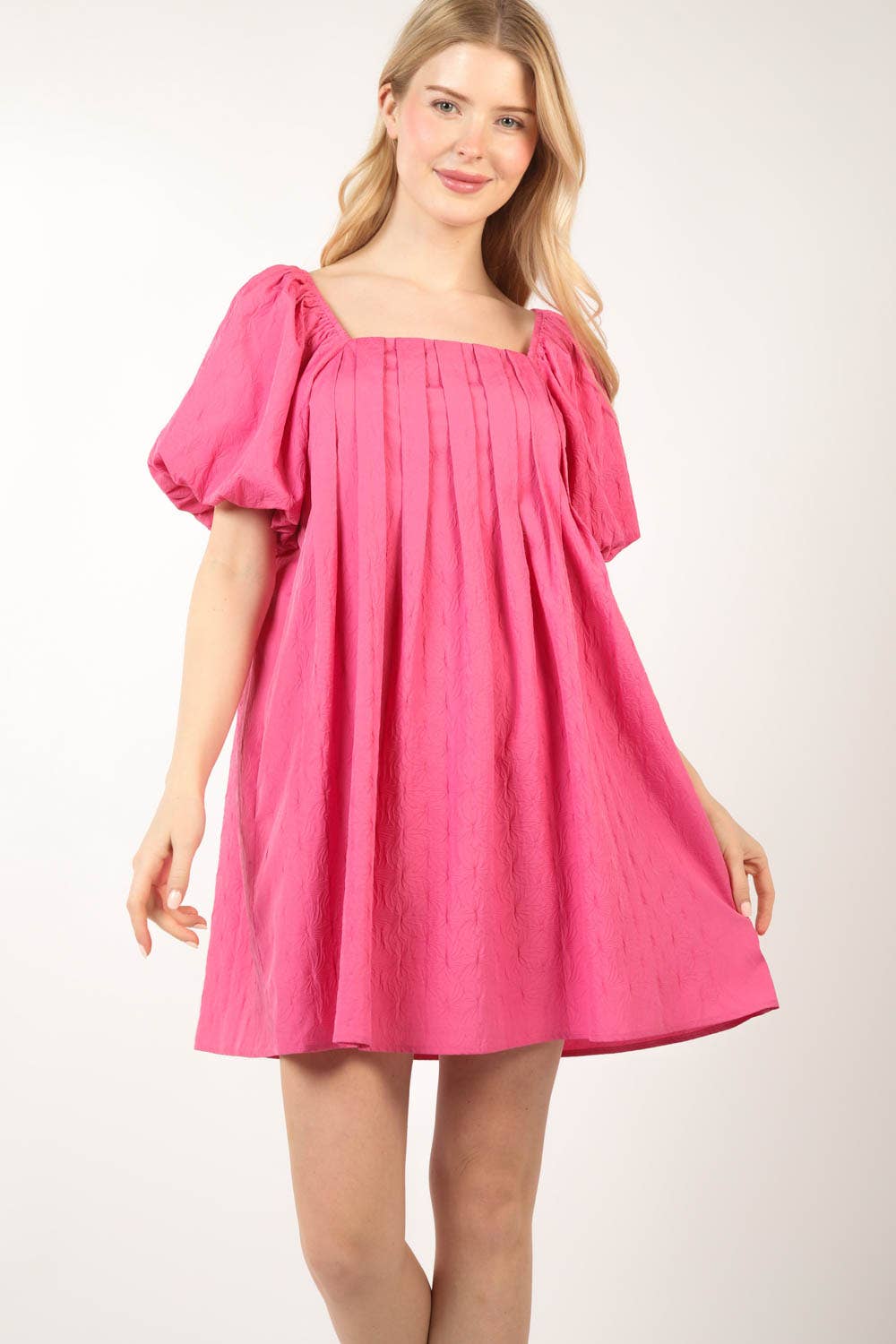 Queen Of Puff Dress- Pink