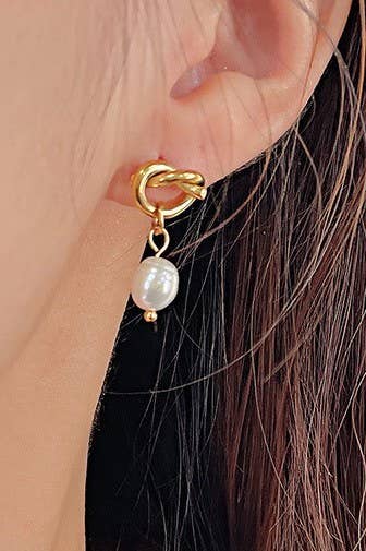Pearling Earrings | 18K Dipped Gold