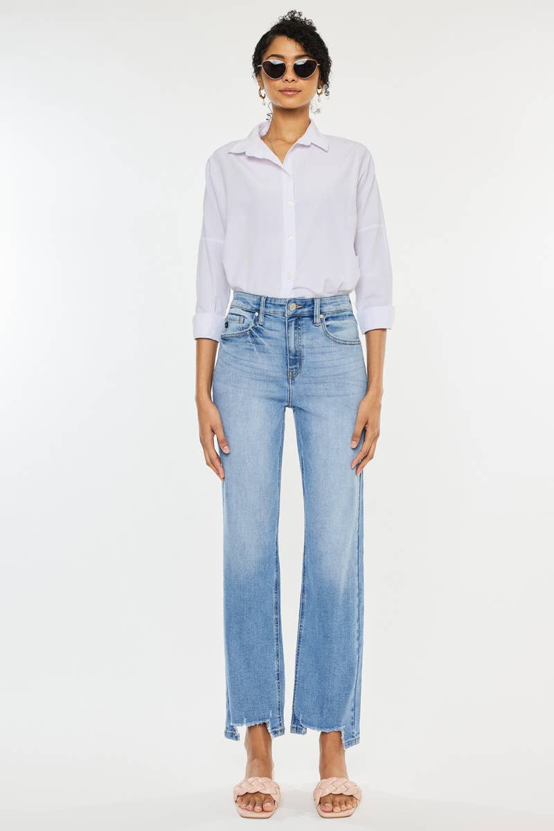 Hannah High Rise Straight Jeans