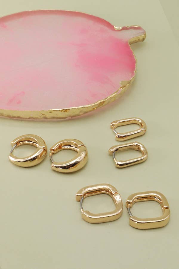 Mini Hoop Trio: Anti-Tarnish