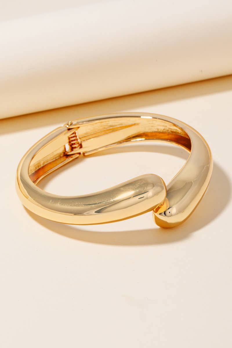 Metallic Hinged Bangle Bracelet