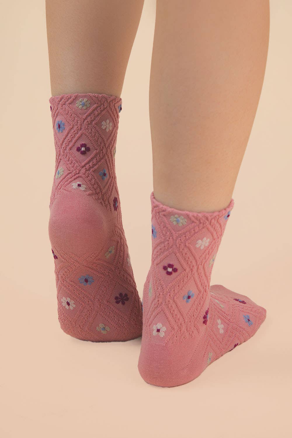 Floral Socks (Pink)
