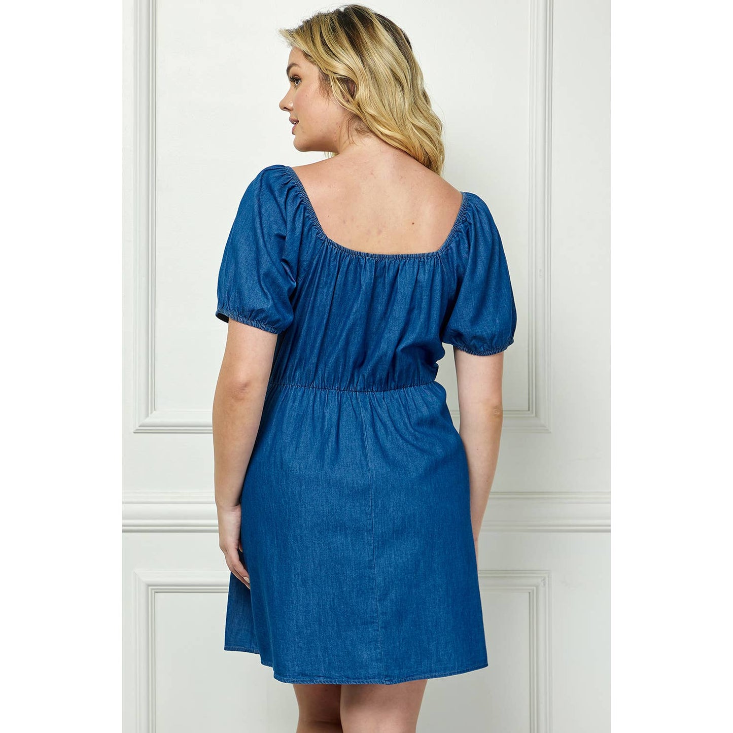 Amelia Denim Wrap Dress