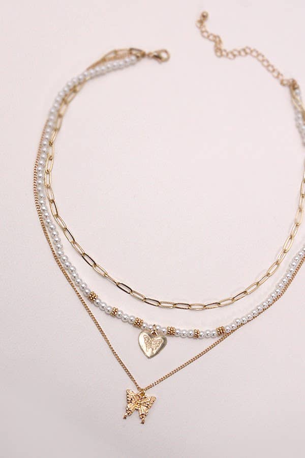 Butterfly Layer Necklace | Anti-tarnish