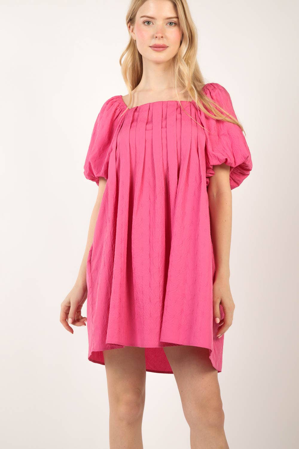 Queen Of Puff Dress- Pink