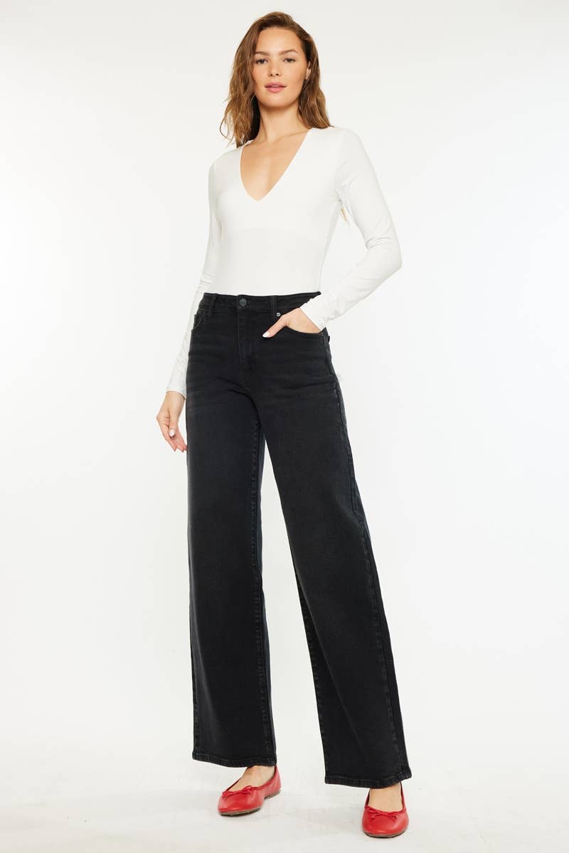 Sarah High Rise Wide Leg Jeans