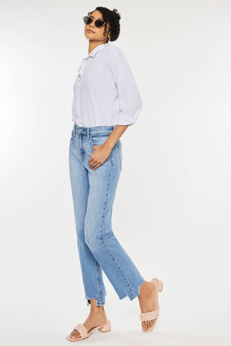 Hannah High Rise Straight Jeans