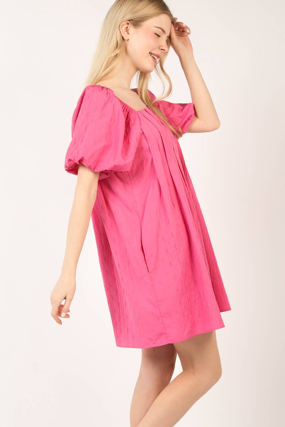 Queen Of Puff Dress- Pink