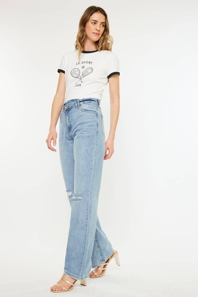 Brooke 90s Wide Leg Straight Jeans