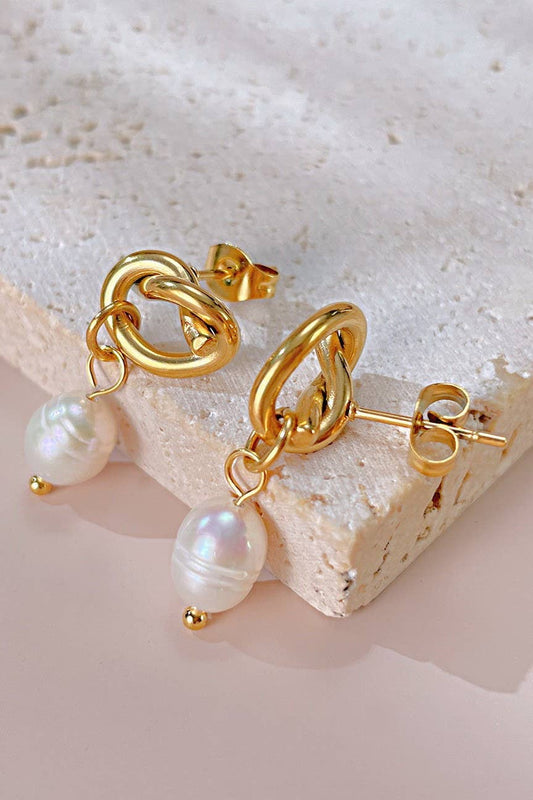 Pearling Earrings | 18K Dipped Gold