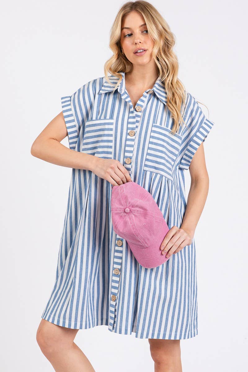 The Bluebell Button-Up Dress