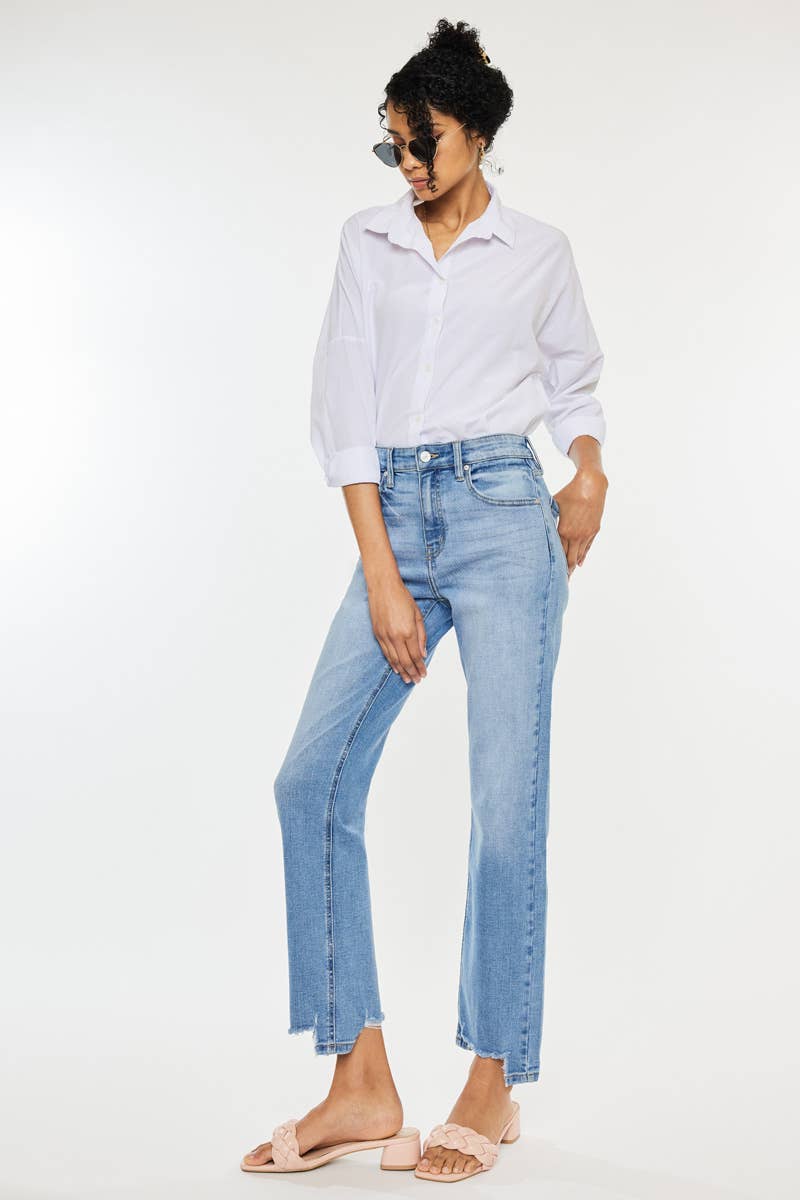Hannah High Rise Straight Jeans