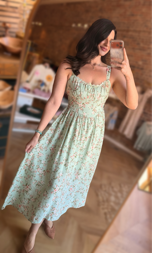 Sage Me Happy Dress