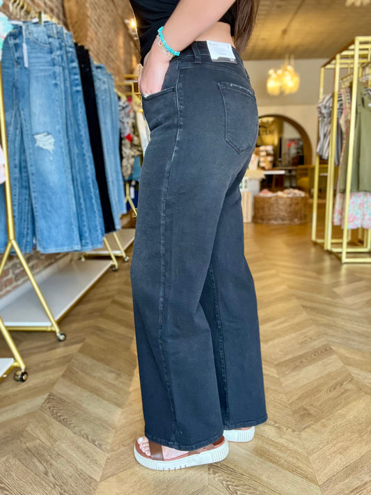 Sarah High Rise Wide Leg Jeans