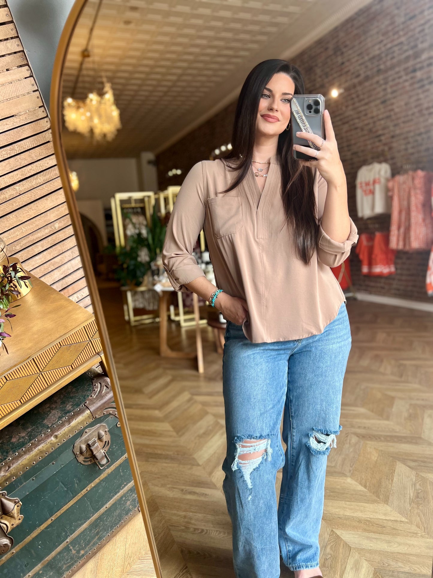 Beige Era Top
