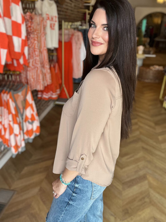 Beige Era Top