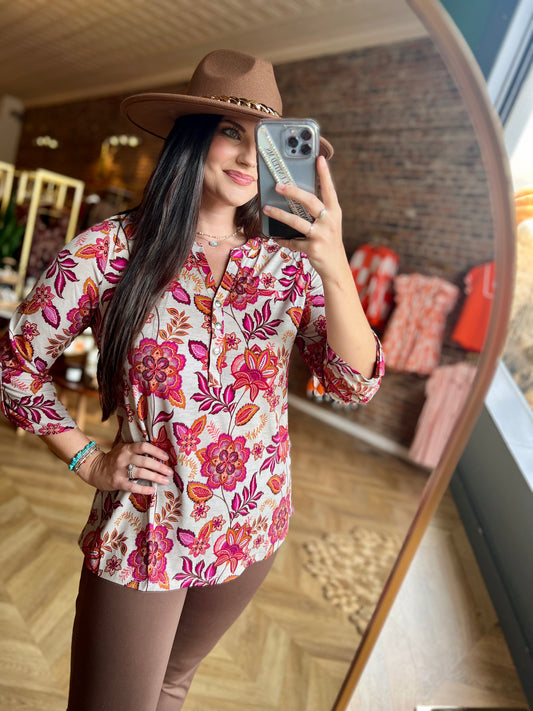 Floral Lizzy Top