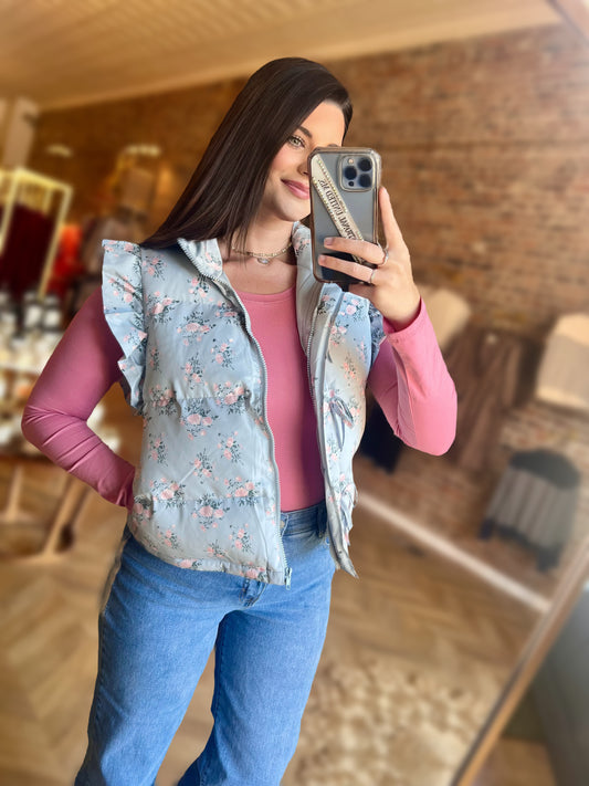Blooming Ruffle Vest