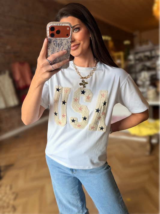 Crochet USA Top