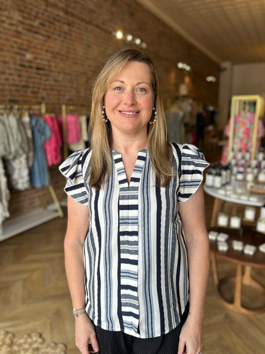 Mind Your Stripe Top