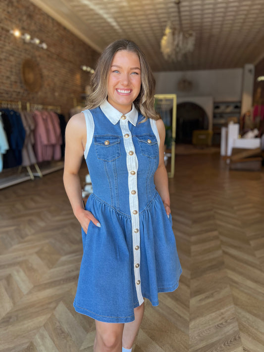 Denim Cowgirl Dress