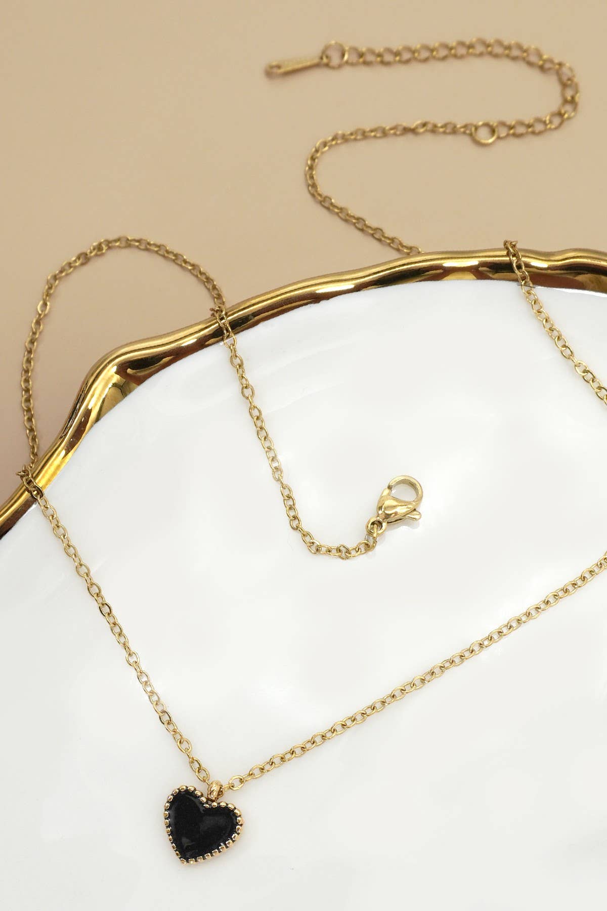 18K Dipped Heart Necklace
