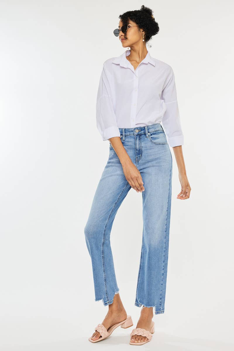 Hannah High Rise Straight Jeans