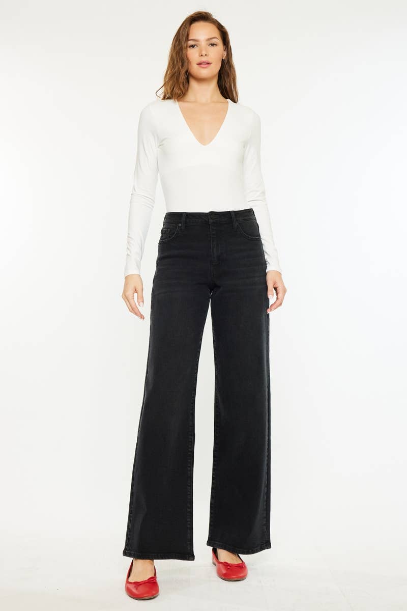 Sarah High Rise Wide Leg Jeans