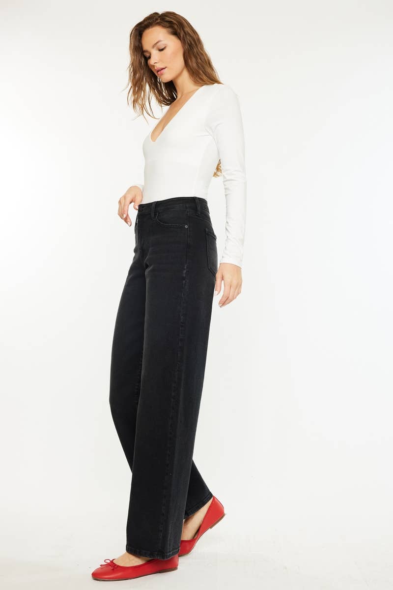 Sarah High Rise Wide Leg Jeans