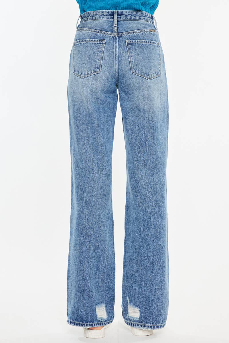 Maddie- High Rise 90's Straight Jeans