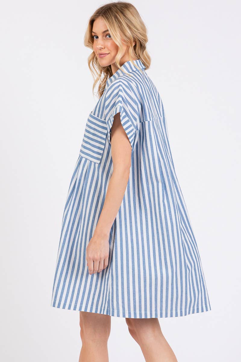 The Bluebell Button-Up Dress