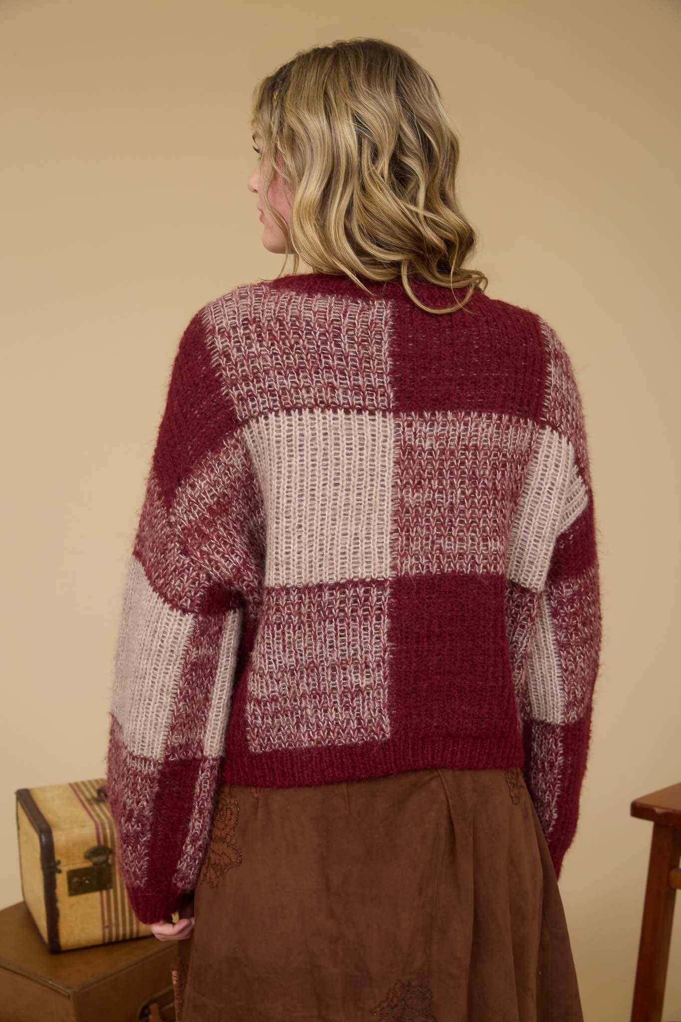 Plaid Nights Sweater