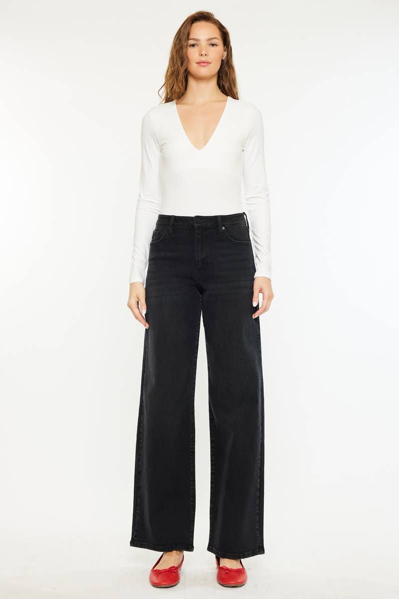 Sarah High Rise Wide Leg Jeans