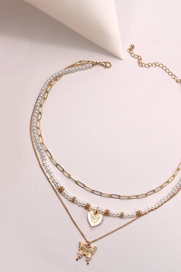 Butterfly Layer Necklace | Anti-tarnish