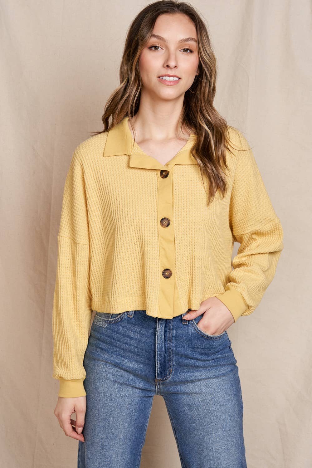 Sunny Waffle Top