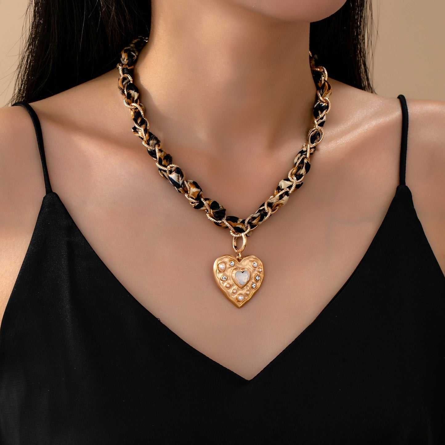 Double Cord Scarf Necklace