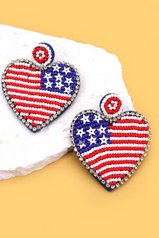 American Hearts Earrings